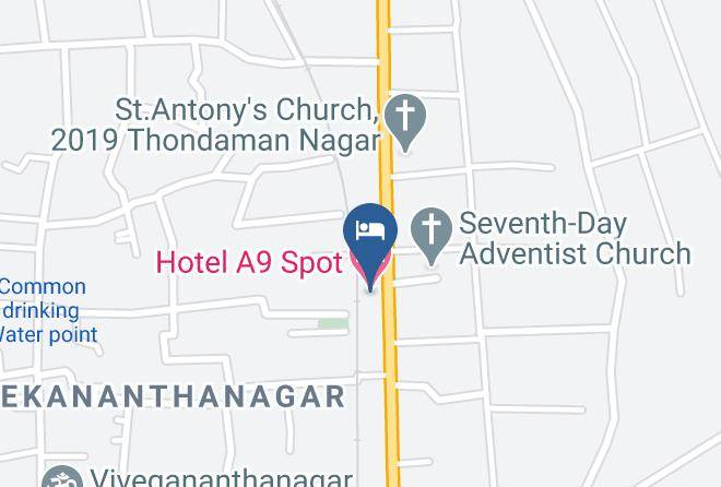 Jaffna - Hotel A9 Spot Maps