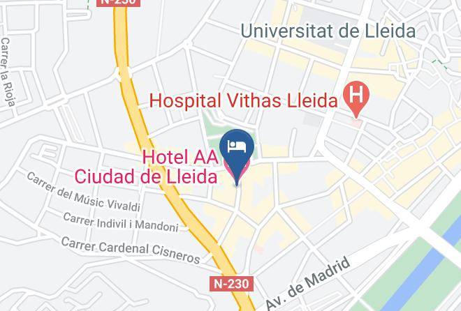 Lleida - Hotel Aa Ciudad De Lleida Maps