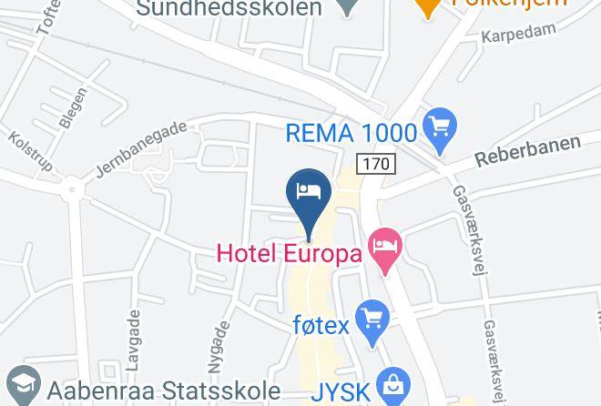 Aabenraa - Hotel Aabenraa Maps