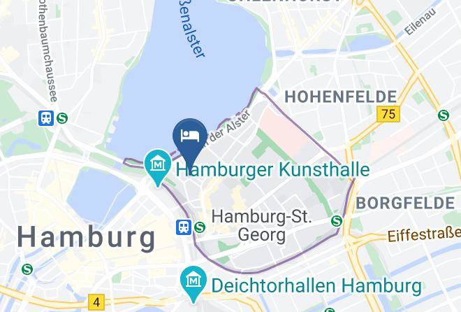 Stadt Hamburg - Hotel Aachener Hof Maps