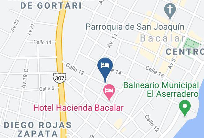 Bacalar - Hotel Aak'al Bacalar Maps