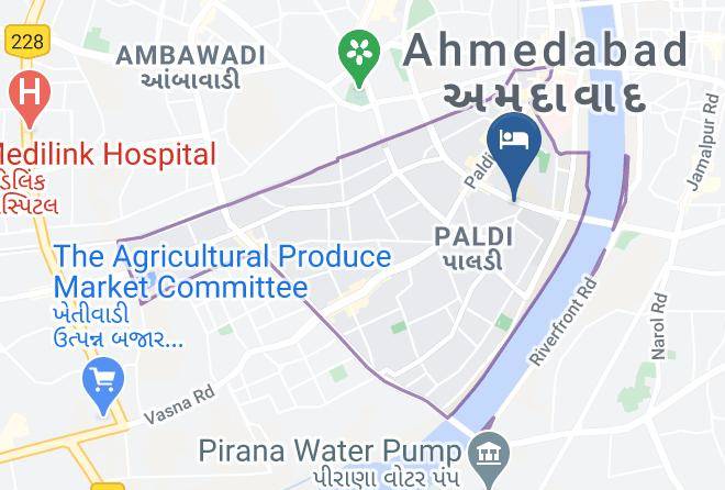Ahmadabad - Hotel Aaram Orchard Maps