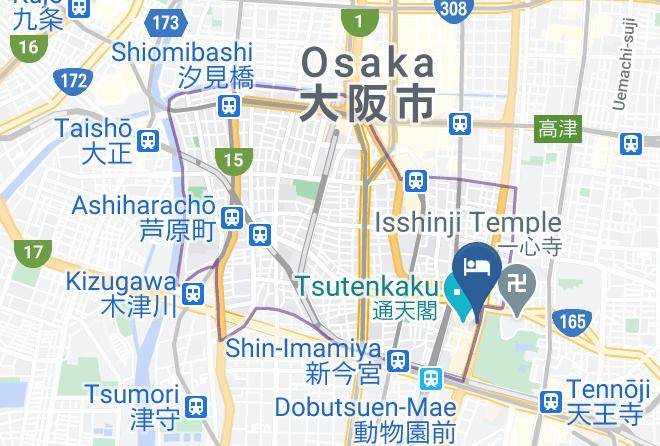Osaka City Naniwa Ward - Hotel Aaron Maps