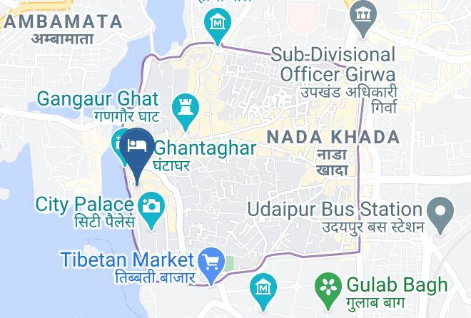 Udaipur - Hotel Aashiya Haveli Maps