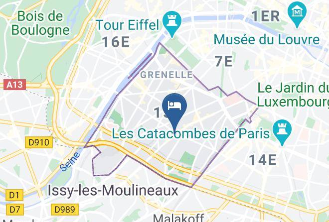 Paris - Hotel Abaca Messidor By Happyculture Maps