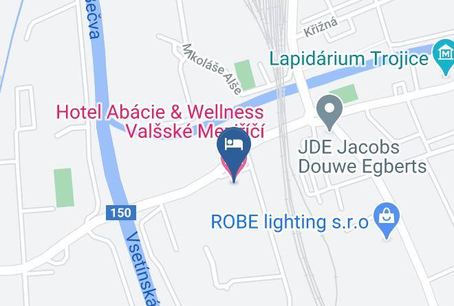 Vsetin - Hotel Abacie & Wellness Valsske Mezirici Maps