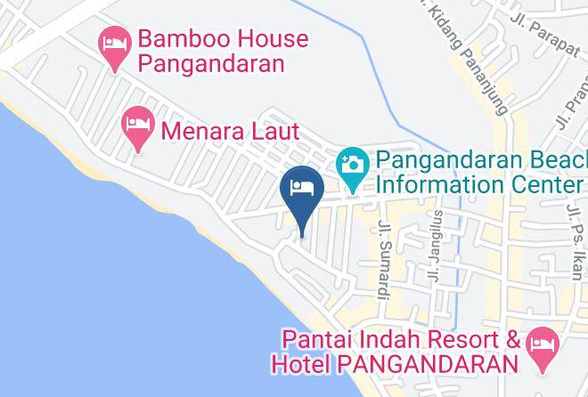 Pangandaran Regency - Hotel Abad Baru 1 Maps