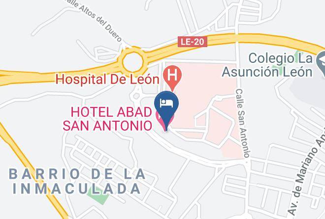 Leon - Arva Abad San Antonio Hotel Maps
