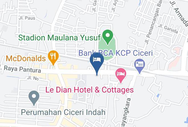 Serang Regency - Hotel Abadi Maps