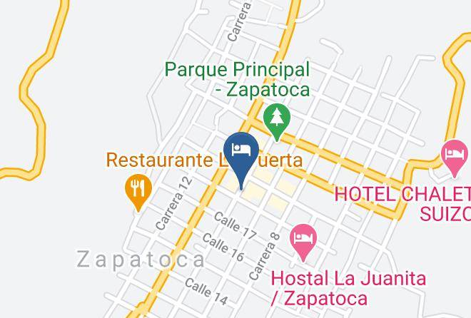 Hotel Abadias De Zapatoca Map
