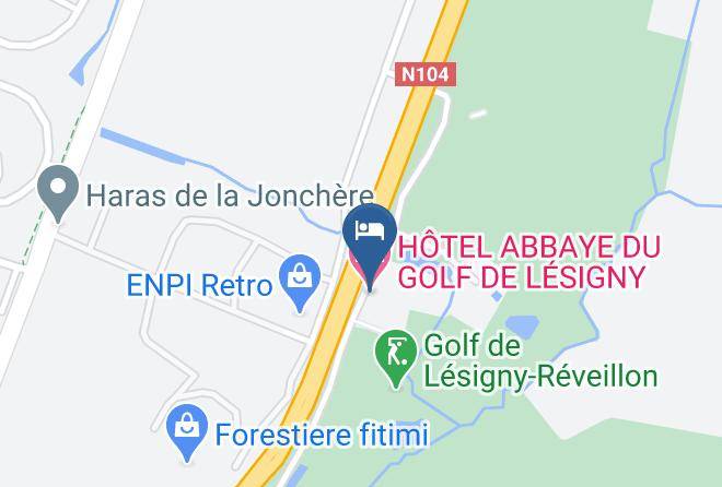 Seine Et Marne - Hotel Abbaye Du Golf De Lesigny Maps