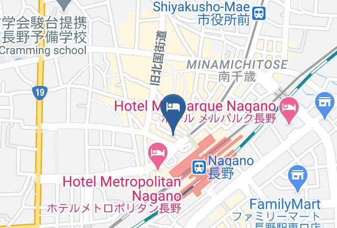 Nagano City - Hotel Abest Nagano Ekimae Maps