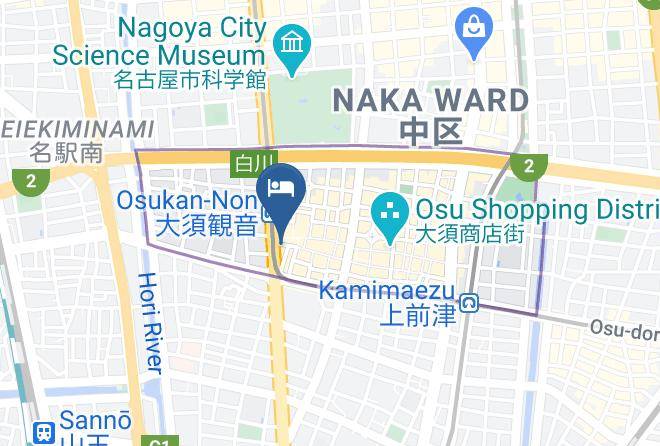 Nagoya City Naka Ward - Hotel Abest Osu Kannon Ekimae Maps