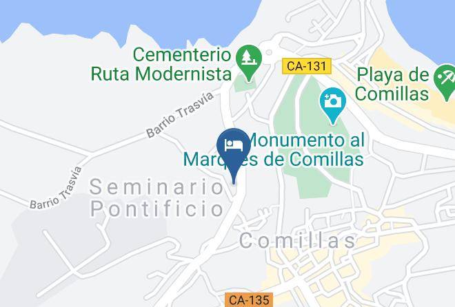 Comillas - Hotel Abetos Los Maps