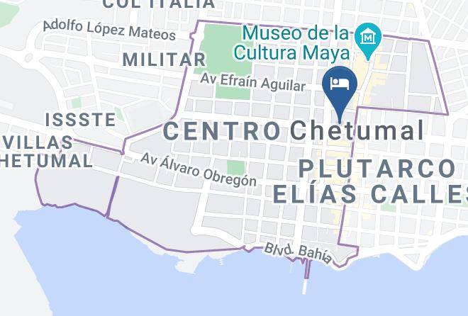Othon P Blanco - Hotel Abh Chetumal Maps