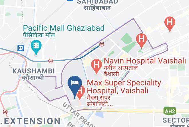 Ghaziabad - Hotel Abhay Palace Maps