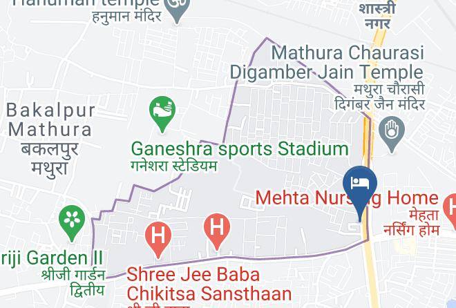 Mathura - Shri Radha Resort Maps