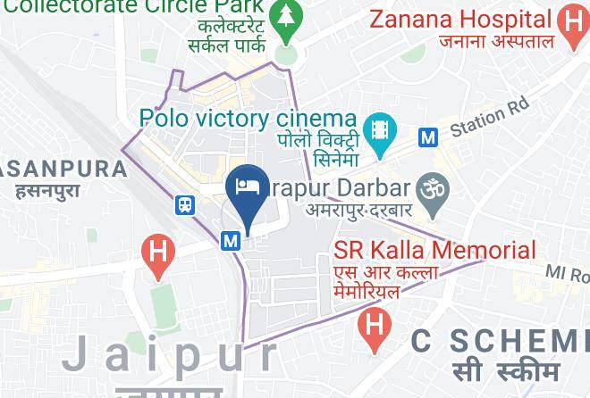 Jaipur - Hotel Abhineet Palace Family Hotel Maps