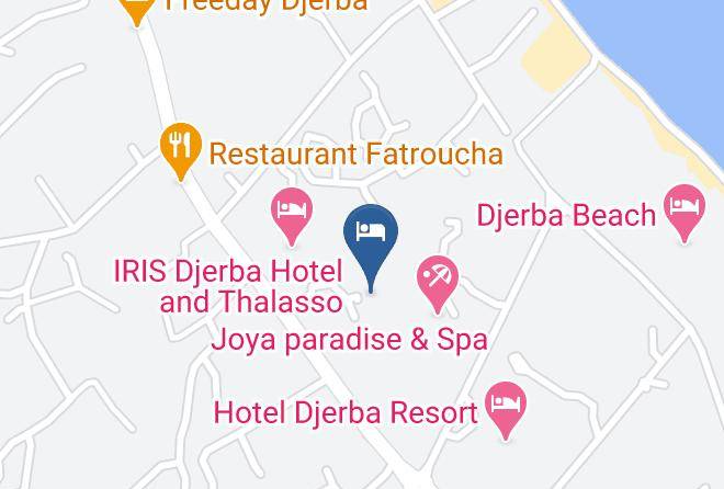 Hotel Abir Map - Tunisia - Djerba
