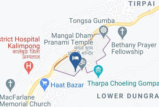 Kalimpang - Hotel Abira Maps