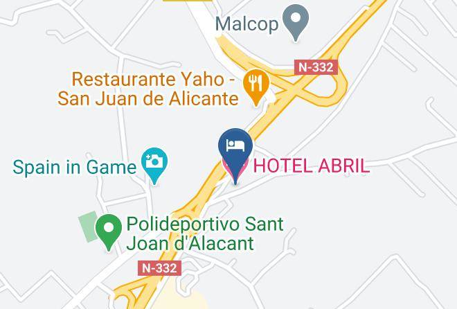 Hotel Abril Map