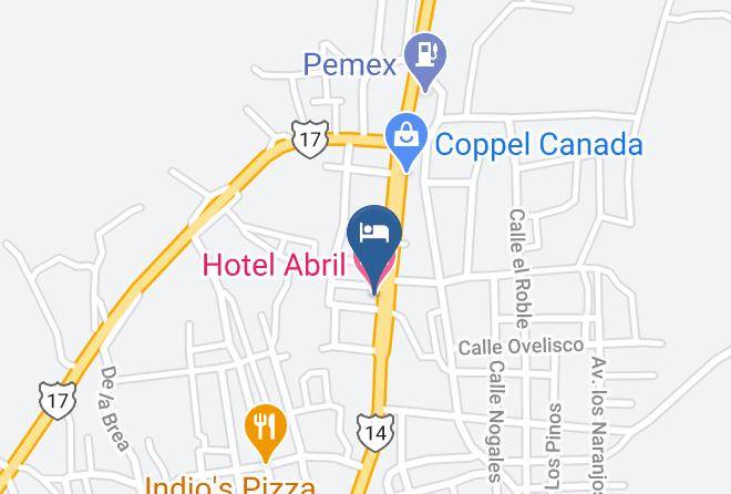 Moctezuma - Hotel Abril Maps