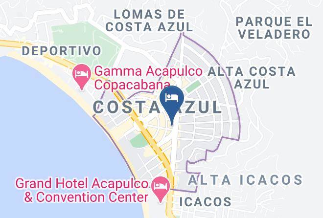 Acapulco De Juarez - Hotel Aca Sol Y Mar Maps