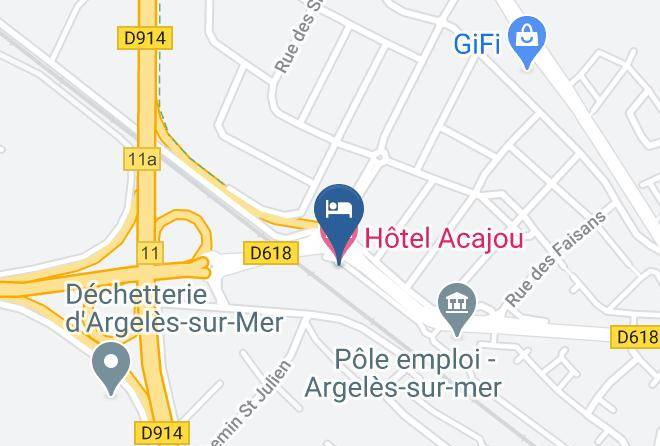 Hotel Acajou Map