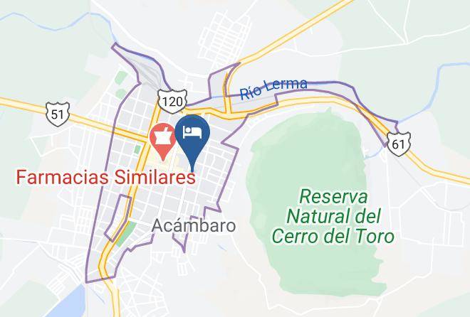 Acambaro - Hotel Acambaro Plaza Maps
