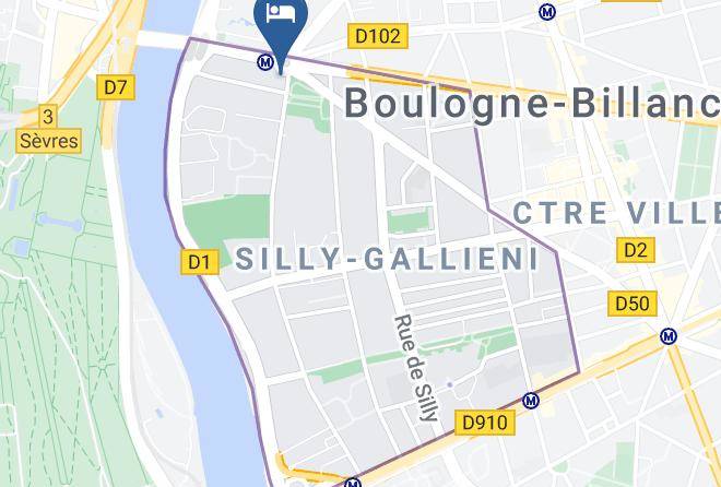 Hauts De Seine - Hotel Acanthe Maps