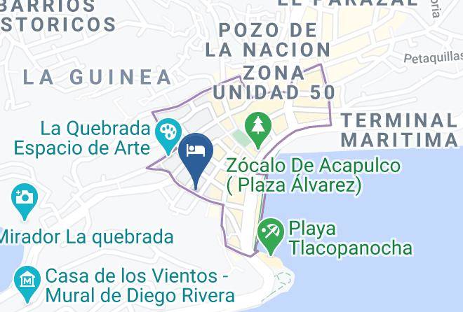 Acapulco De Juarez - Hotel Acapulco Amor Maps