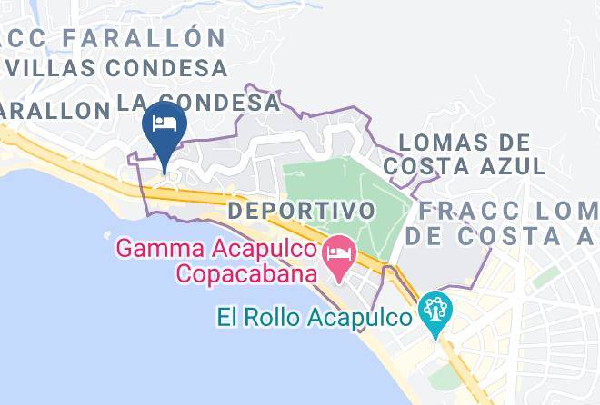Acapulco De Juarez - Hotel Acapulco Condesa Palace Maps