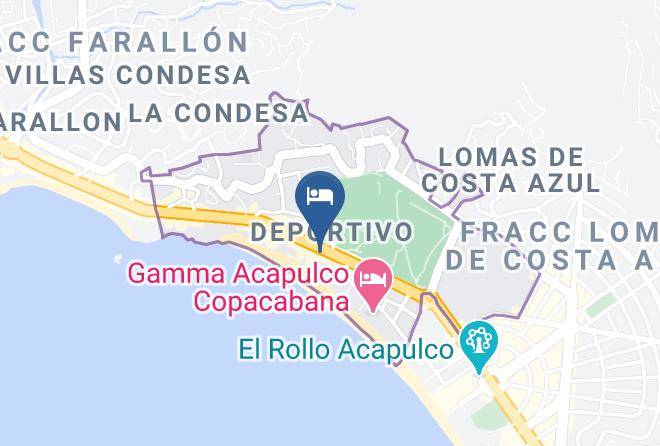 Acapulco De Juarez - Hotel Acapulco Malibu Maps