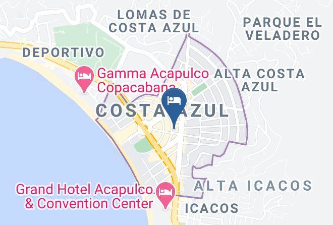 Acapulco De Juarez - Hotel Acapulco Turquesa Maps