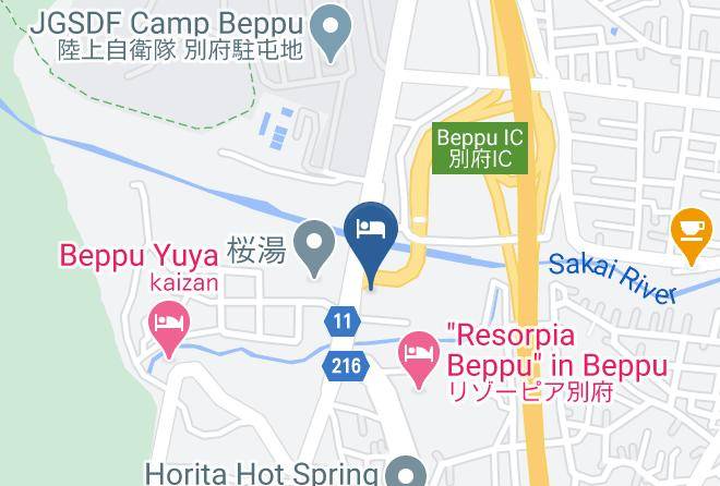 Beppu City - Hotel Ace Maps
