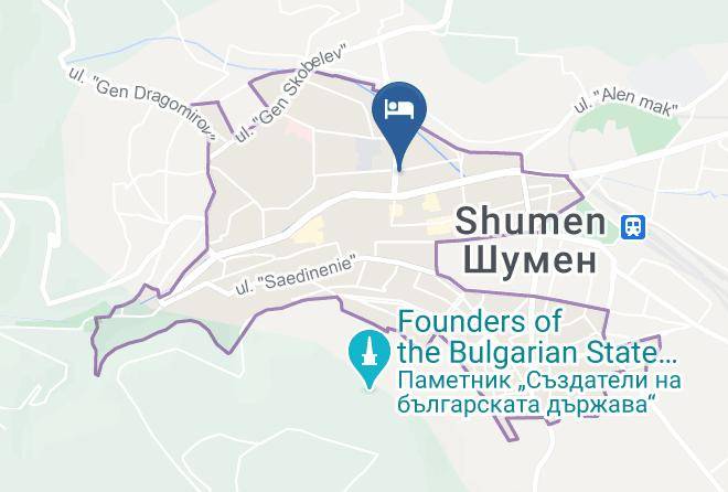 Shumen - Hotel Acktion Maps