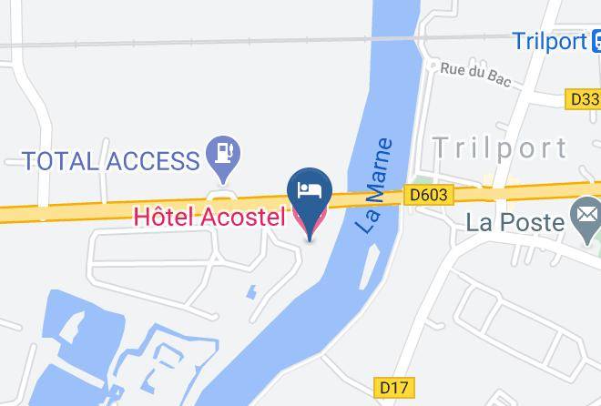 Seine Et Marne - Hotel Acostel Maps
