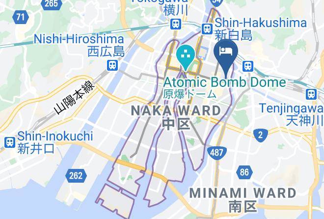 Hiroshima City Naka Ward - Hotel Active Hiroshima Maps