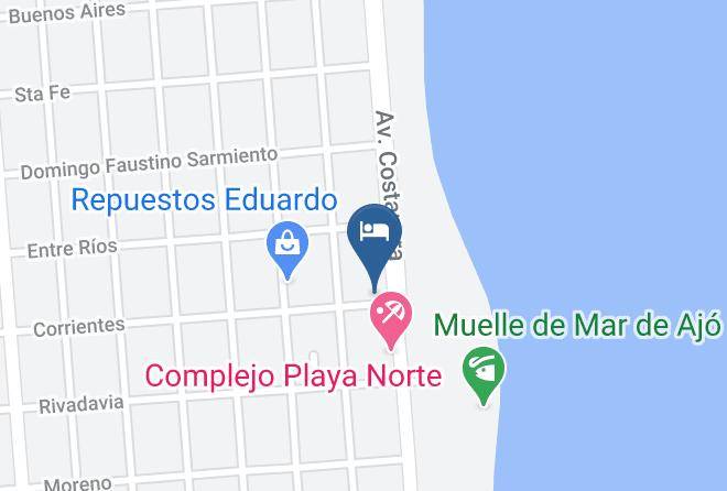Mar Del Tuyu - Hotel Acuario Maps