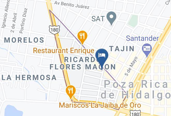 Poza Rica De Hidalgo - Hotel Acuario Maps