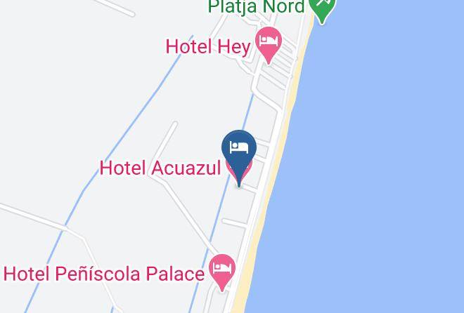 Castellon - Hotel Acuazul Maps