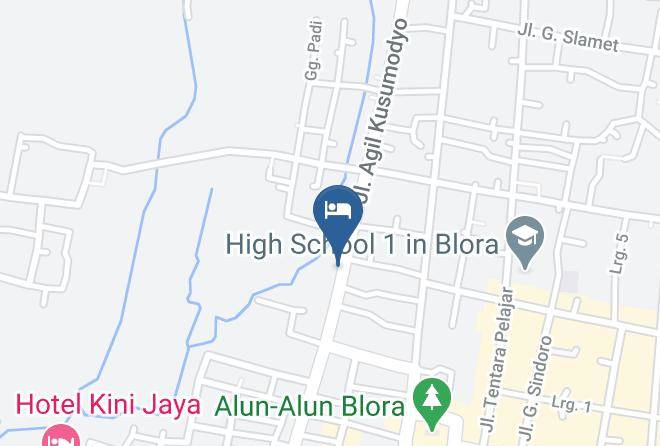 Hotel Adhi Jaya Map - Central Java - Blora Regency