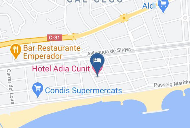 Tarragona - Hotel Adia Cunit Maps