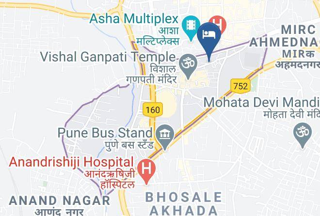 Ahmadnagar - Hotel Aditya Lodge Maps