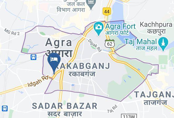 Agra - Hotel Aditya Palace Maps