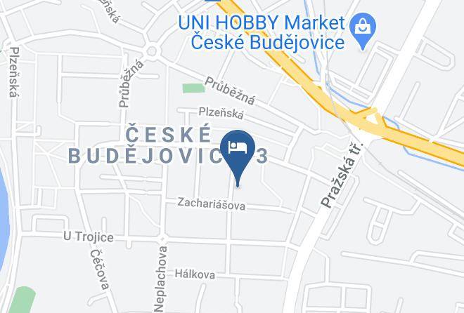 Ceske Budejovice - Hotel Adler Maps