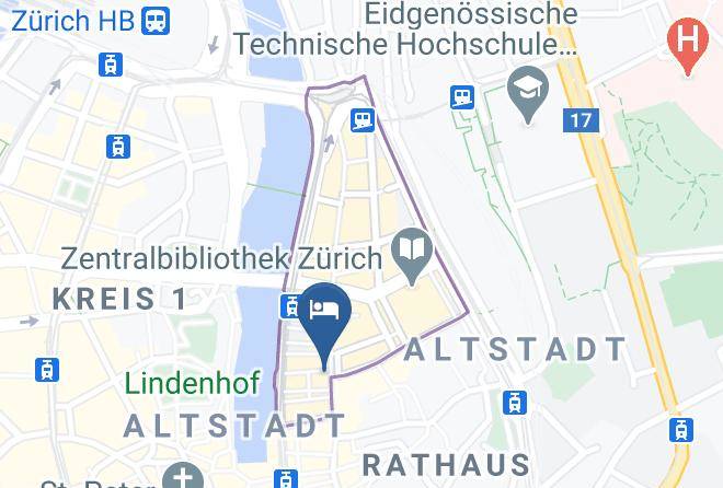 Hotel Adler Zurich Map