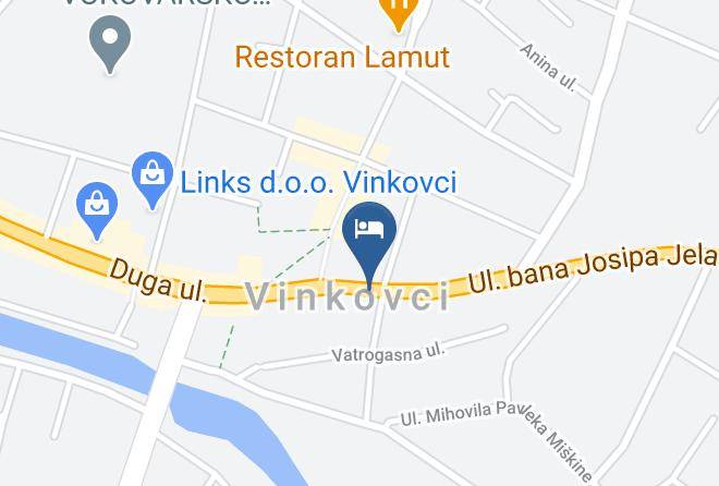 Vinkovci - Hotel Admiral Maps