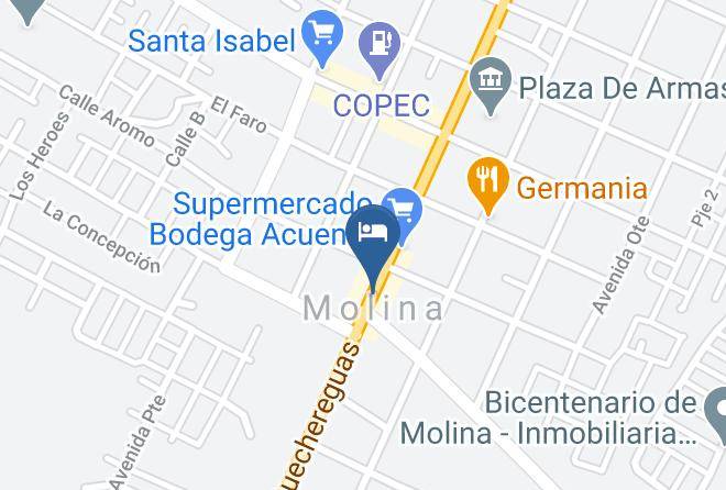Curico Province - Hotel Adobes De Molina Maps