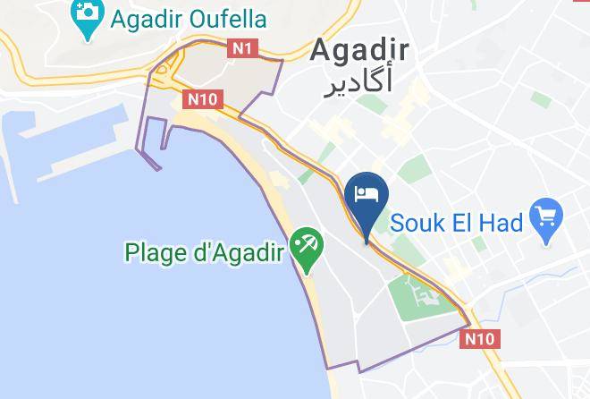Agadir - Hotel Adrar Maps